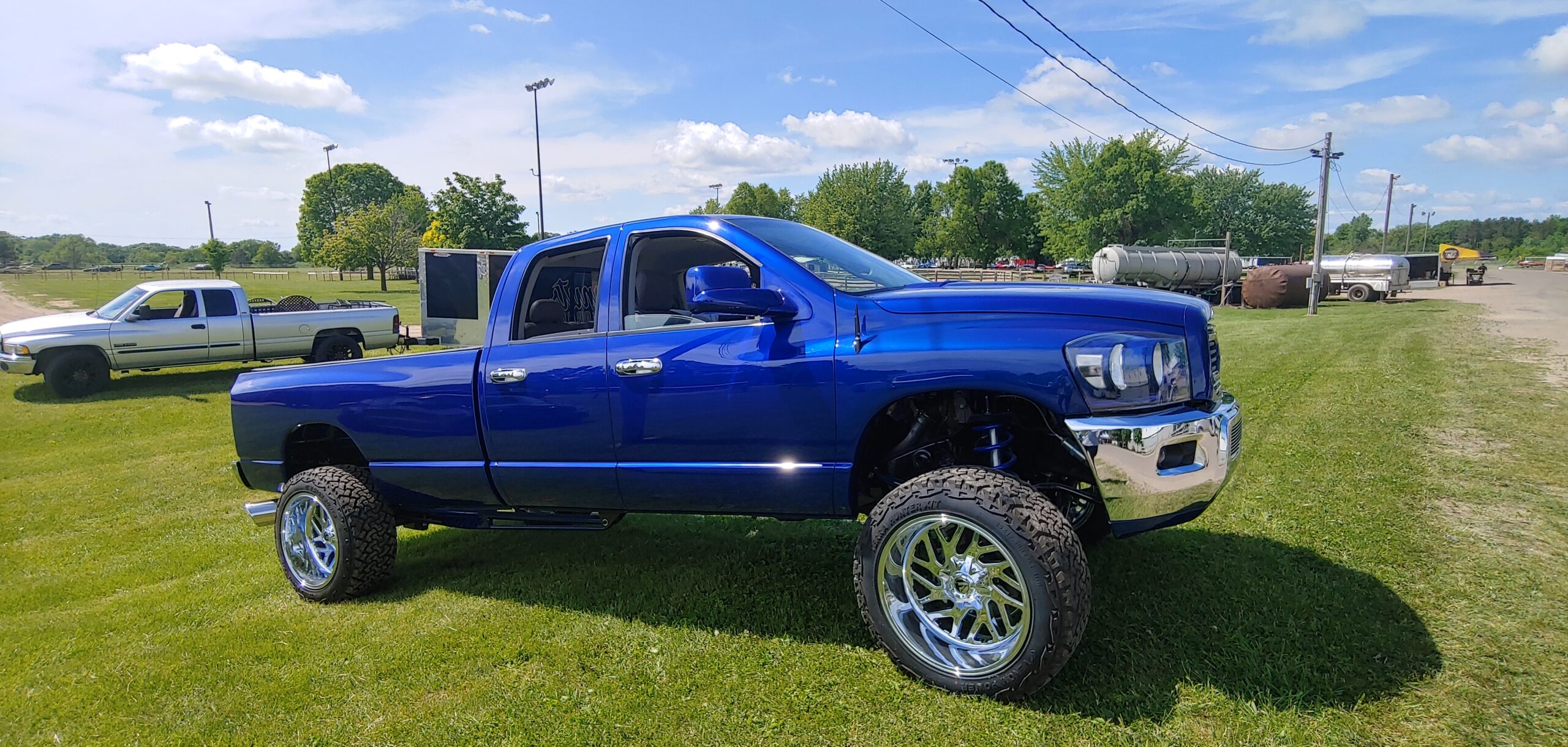 Blue truck at Mopars